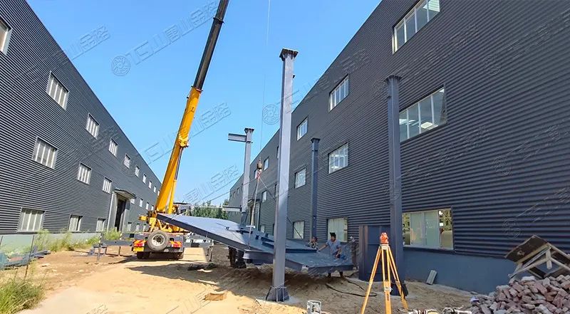 唐山金路廠區(qū)打造小型制砂樓，供客戶帶料試機(jī)